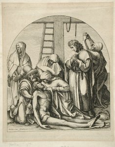 Oplakávání od Wenceslaus Hollar