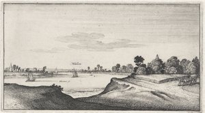 Krajina s výhledem na Mülheim Krajiny a městské scenérie (název série) Amoenissimi Aliquot Locorum v Diversis Province Iacetium Prospectus (název série) od Wenceslaus Hollar