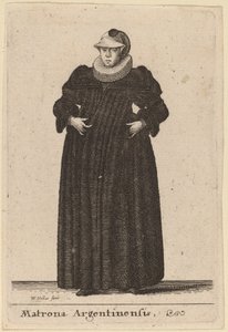argentinská matróna od Wenceslaus Hollar