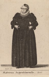 Matrona z Argentinensis, 1642 od Wenceslaus Hollar