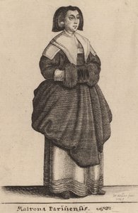 Matron z Paříže, 1643 od Wenceslaus Hollar