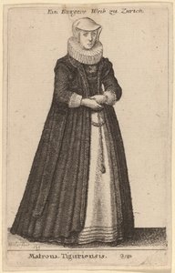 Matrona Tiguriensis od Wenceslaus Hollar
