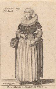 Manželka holandského obchodníka, 1644. od Wenceslaus Hollar