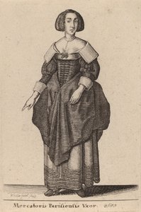 Manželka pařížského obchodníka, 1643. od Wenceslaus Hollar