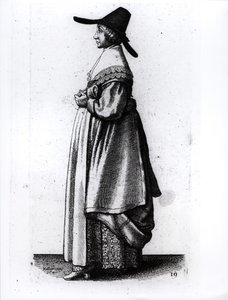 Kupcova žena, 1640 od Wenceslaus Hollar