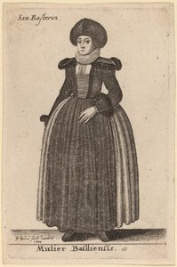 Žena z Basileje od Wenceslaus Hollar