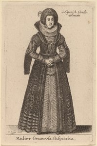 Velkorysá Španělka od Wenceslaus Hollar