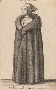 Irská žena, 1649. od Wenceslaus Hollar
