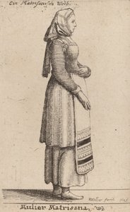 Matrisana žena, 1649 od Wenceslaus Hollar