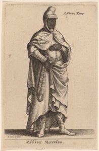 Mulier Moresca od Wenceslaus Hollar