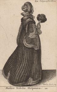 Slavná Španělka, pravděpodobně 1649 od Wenceslaus Hollar
