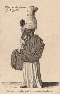 Vznešená nebo velkorysá anglická žena, 1643. od Wenceslaus Hollar
