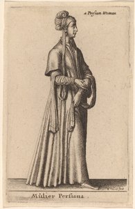 Perská žena od Wenceslaus Hollar