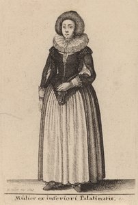Žena z Dolní Falce, 1643 od Wenceslaus Hollar