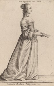 Slavná Angličanka, 1649 od Wenceslaus Hollar
