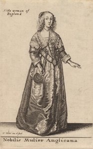 Slavná anglikánka. od Wenceslaus Hollar