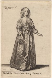 Ušlechtilá Angličanka od Wenceslaus Hollar