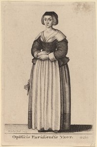 Manželka pařížského dělníka od Wenceslaus Hollar