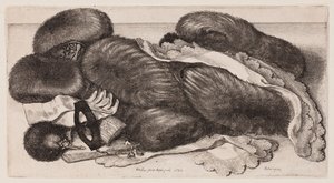 Zátiší s rukávníky, rukavicemi a šátky od Wenceslaus Hollar