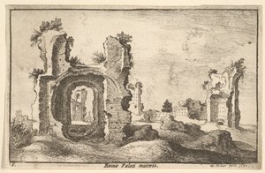Palatine Palace, Řím, 1650 od Wenceslaus Hollar
