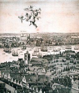 Panoramatický výhled na Londýn, c1670 od Wenceslaus Hollar