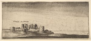 Hrad Pevensey, 1652-77. od Wenceslaus Hollar