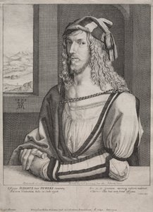 Portrét Albrechta Dürera ve věku 26 let od Wenceslaus Hollar