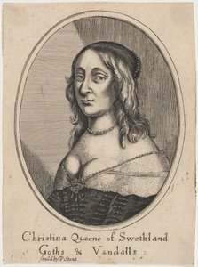 Královna Kristina od Wenceslaus Hollar