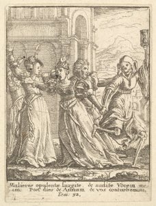 Královna, z Tance smrti, 1651. od Wenceslaus Hollar
