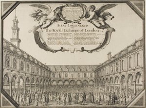 Královská burza od Wenceslaus Hollar