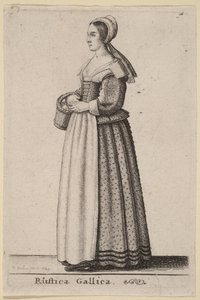 Galská venkovská scéna od Wenceslaus Hollar