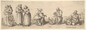 Šest mužů a žen žebráků, 1630. od Wenceslaus Hollar