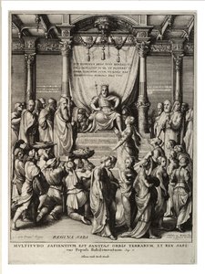 Šalomoun a královna ze Sáby. stát 3 od Wenceslaus Hollar