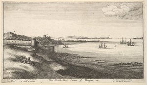 Jihovýchodní roh Tangeru, 1669-73. od Wenceslaus Hollar