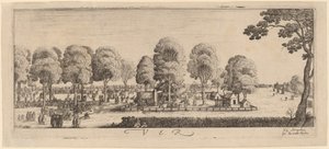 Jaro: Střelnice, c. 16281629. od Wenceslaus Hollar