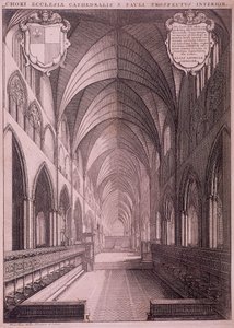 Stará katedrála svatého Pavla, Londýn, c1658 od Wenceslaus Hollar