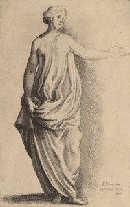 Stojící postava. od Wenceslaus Hollar