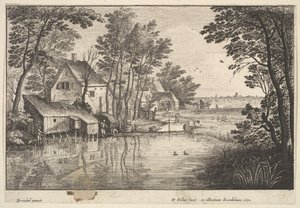 Rybář, 1650. od Wenceslaus Hollar