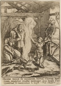 Dítě a smrt od Wenceslaus Hollar
