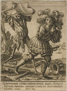Hrabě a smrt od Wenceslaus Hollar