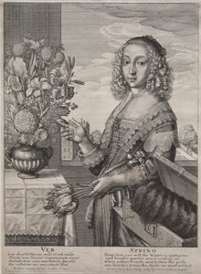 Čtyři roční období: Jaro od Wenceslaus Hollar