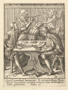 The Gamessters, z Tance smrti, 1651. od Wenceslaus Hollar