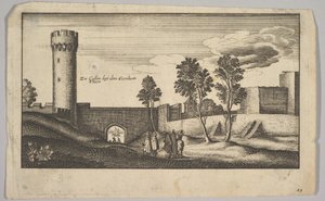 Kopie Kunibertské věže u Kolína nad Rýnem, 1625-77. od Wenceslaus Hollar