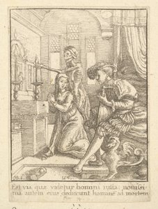 Jeptiška z tance smrti, 1651. od Wenceslaus Hollar