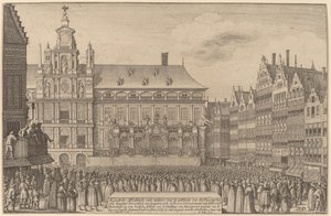 Münsterský mír od Wenceslaus Hollar