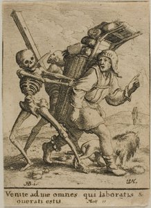 Překupník a smrt od Wenceslaus Hollar