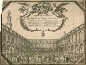 Royal Exchange, Londýn od Wenceslaus Hollar