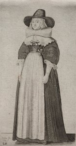 Několik zvyků anglických žen, od šlechty po venkovské ženy..., 1640. od Wenceslaus Hollar