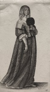 Několik zvyků anglických žen, od šlechty po venkovské ženy..., 1640. od Wenceslaus Hollar