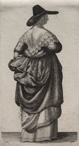 Několik zvyků anglických žen, od šlechty po venkovské ženy..., 1640. od Wenceslaus Hollar